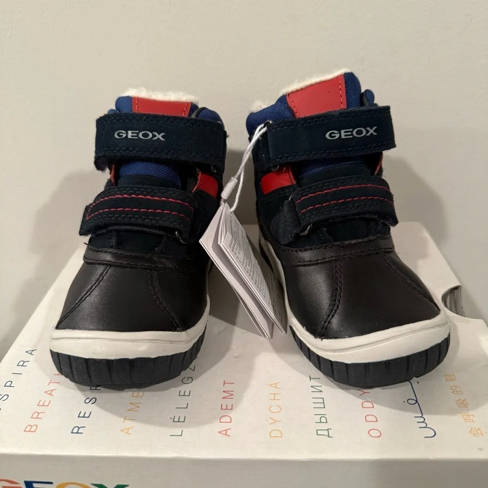 Geox Respira Toddler Boys Winter Boots Warm Lined size US6.5